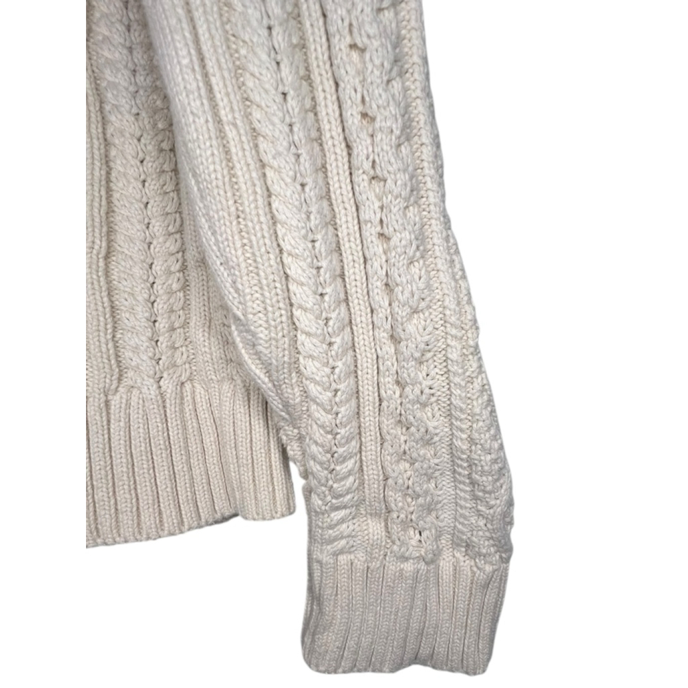 Amazon Essentials Classic Cream Cable Knit Chunky Cozy Pullover Sweater - Picture 4 of 6